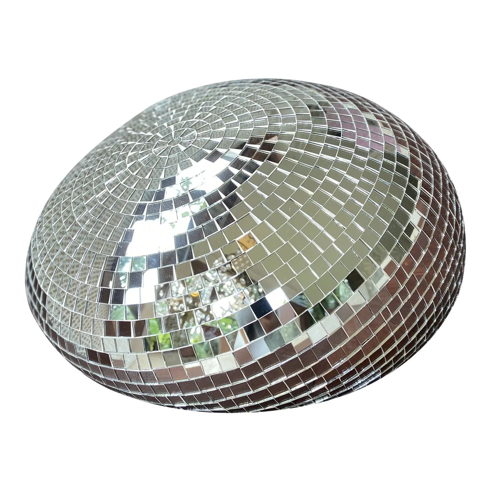 Contemporary Melted Disco Ball Glass Mosaic Sculpture | Chairish