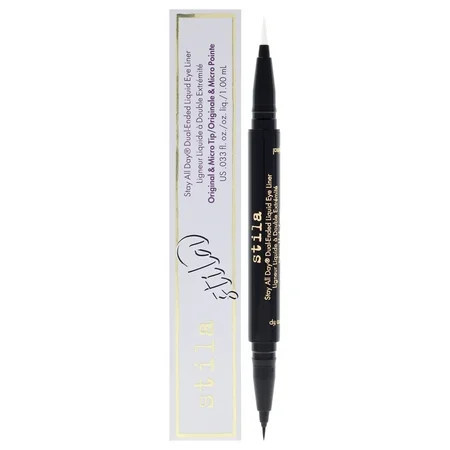 Stay All Day Dual-Ended Liquid Eye Liner - Intense Black-Snow by Stila for Women - 0.033 oz Eyeliner | Walmart (US)