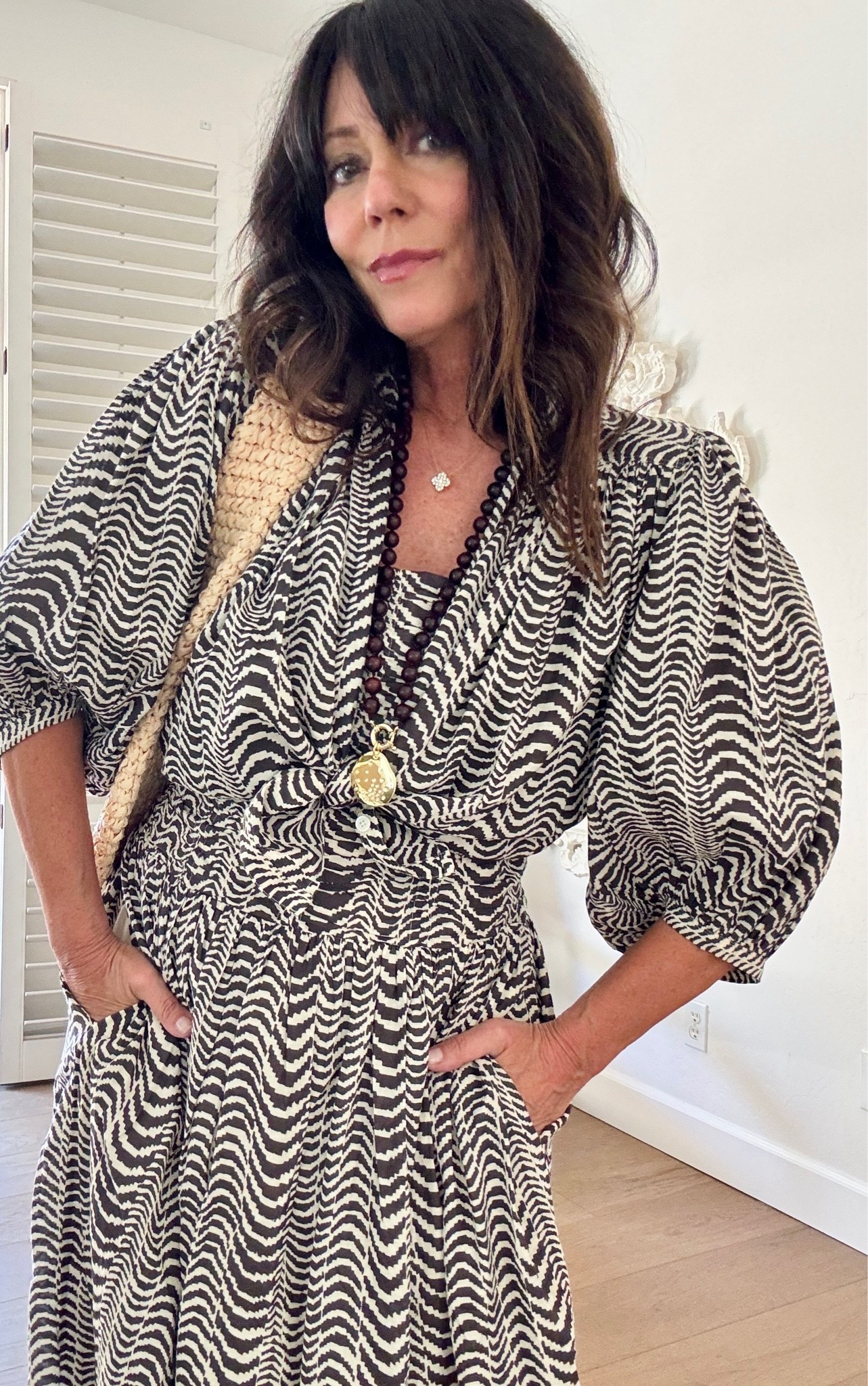 Dress with matching shirt tied at the waist.

#LTKxMadewell #LTKSaleAlert