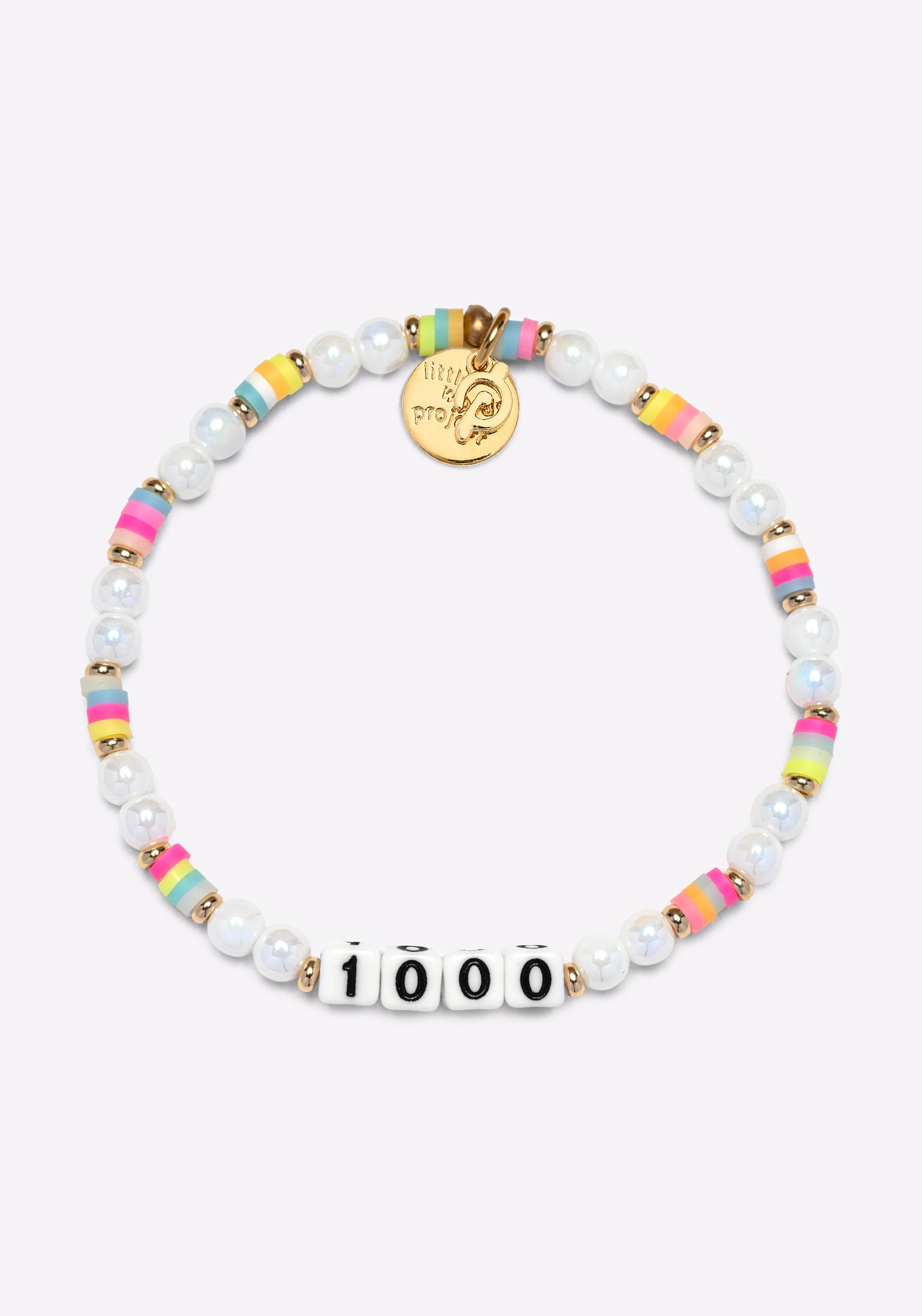 Peloton X Little Words Project Unisex X Little Words Project 1000 Milestone Bracelet in Multi - Cycling Performance Apparel | Peloton Apparel