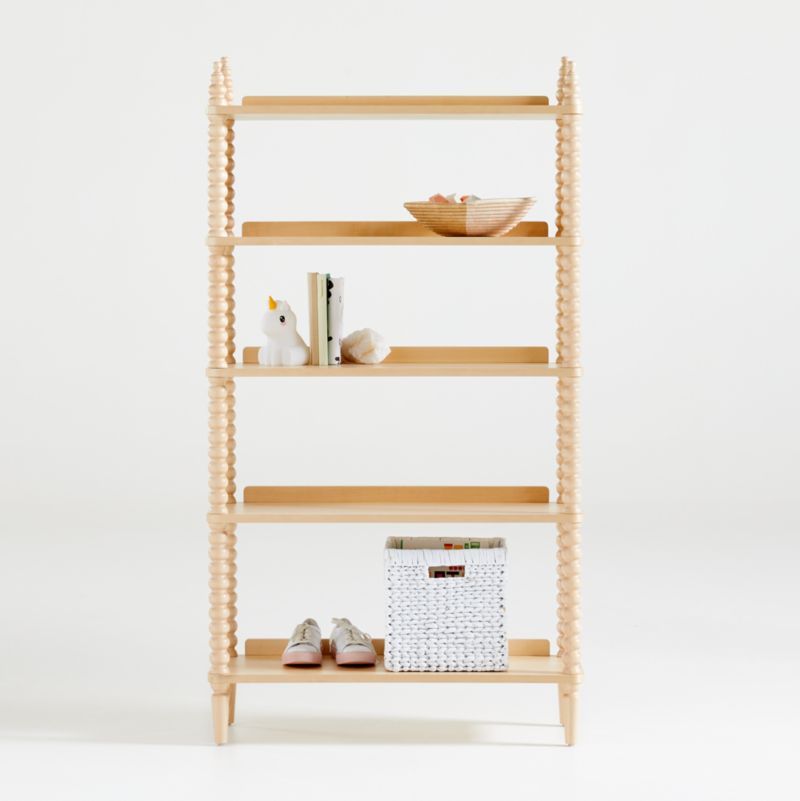 Jenny Lind Maple Wood Spindle Bookcase + Reviews | Crate & Kids | Crate & Barrel