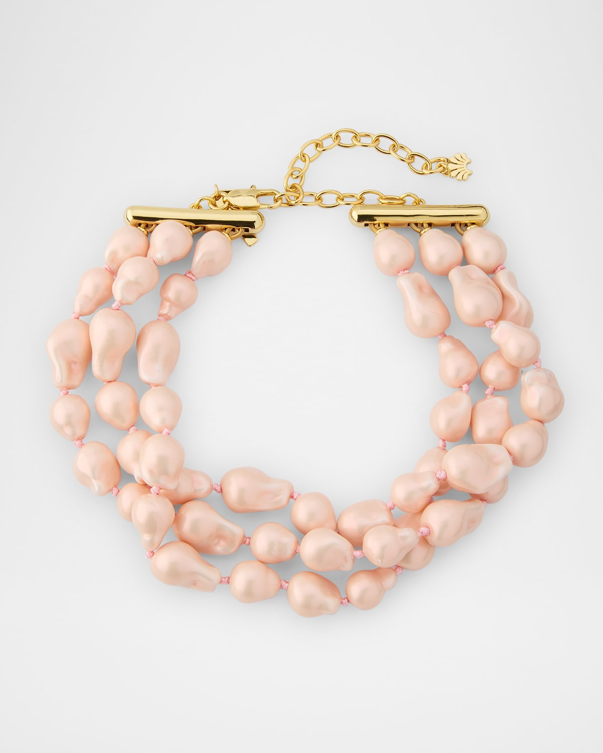 Diana Triple-Row Faux Pearl Necklace | Neiman Marcus