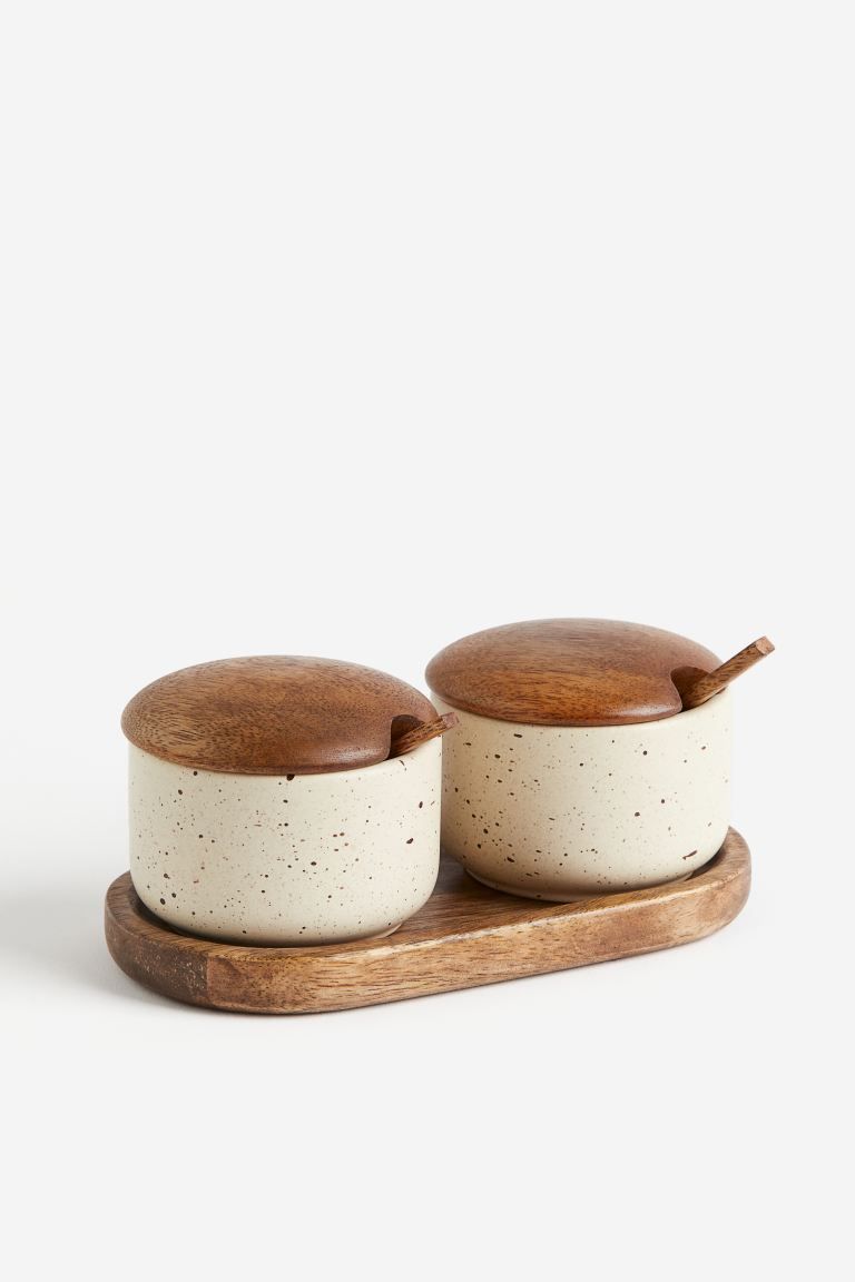 Reactive-glaze Salt and Pepper Set | H&M (US + CA)