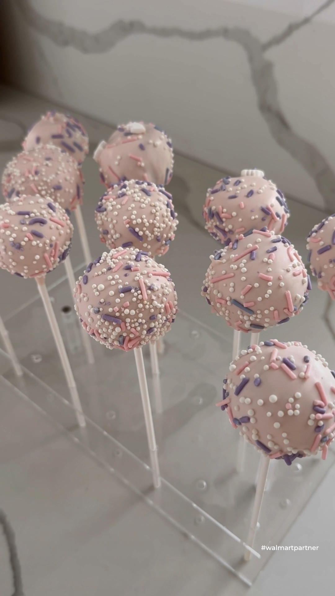 Easter Cake Pops 🍡 #walmartpartner See recipe below and head to WalmartPlus.com to start your free 30-day Walmart+ trial.  🤍 #walmartplus  
 
If you have not heard of the Walmart + membership let me share why I love it so much:  
+free shipping no order minimum  
+free delivery from the store with just a $35 minimum  
+membership pricing for fuel  
+video streaming & more! (See Walmart+ Terms & Conditions)  

🍡 Ingredients:
+ 2 packs of soft icing sugar cookies
+ 1 bar of cream cheese
+ 2 packs of melting candy wafers
+ sprinkles (optional)

🍡 Recipe:
+ Mix together sugar cookies with the softened bar of cream cheese + roll mixture into cake pop balls + refrigerate for 10 min or more + melt the candy wafers + dip the lollipop sticks into the
chocolate and then into the cake pop balls and refrigerate again
+ dip the cake pops into the melted chocolate
+add sprinkles and refrigerate for 15 min
Enjoy! xo
 

 
#walmartfinds #walmarthome #liketkit #ltkhome #ltkunder50 #ltkseasonal #easter #easterrecipe #easteridea #cakepops

#LTKSeasonal #LTKhome #LTKparties