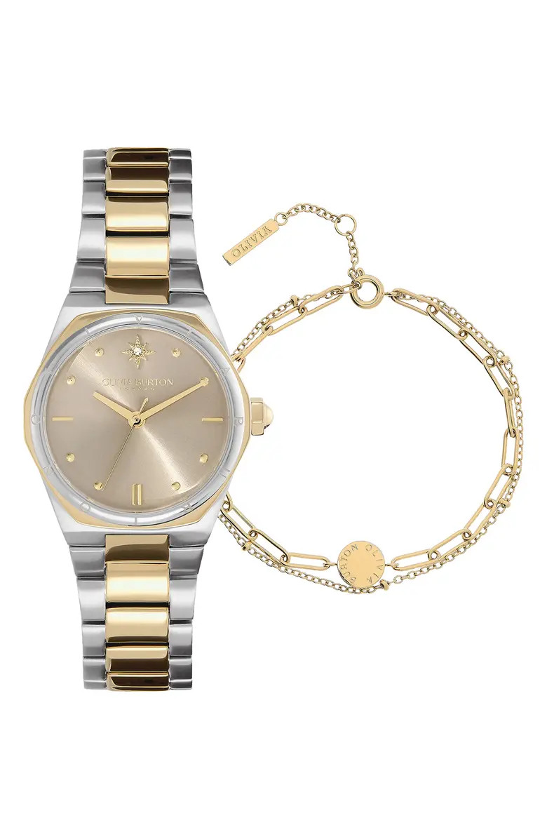 Olivia Burton Mini Hexa Bracelet Watch & Bracelet Gift Set | Nordstrom | Nordstrom