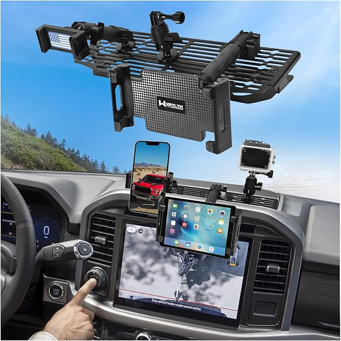 3ways 2025 2024 F150 Metal Dash Platform Phone Mount Phone Holder for 2021-2025 F150 Cell Phone H... | Amazon (US)