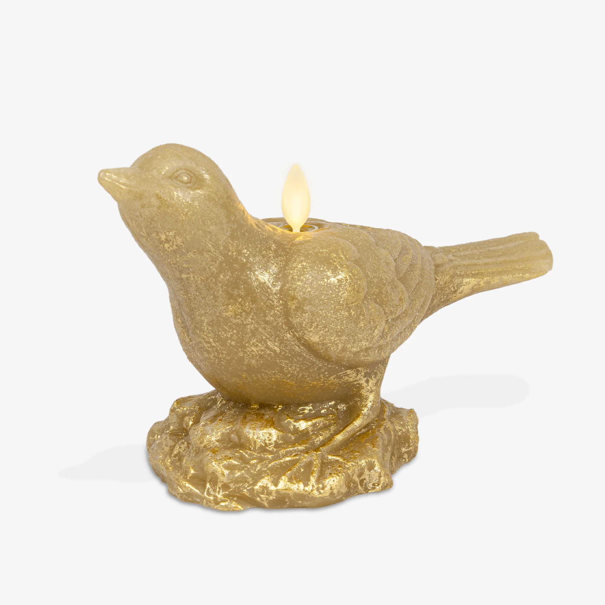 Khaki Bird Flameless Candle | Luminara