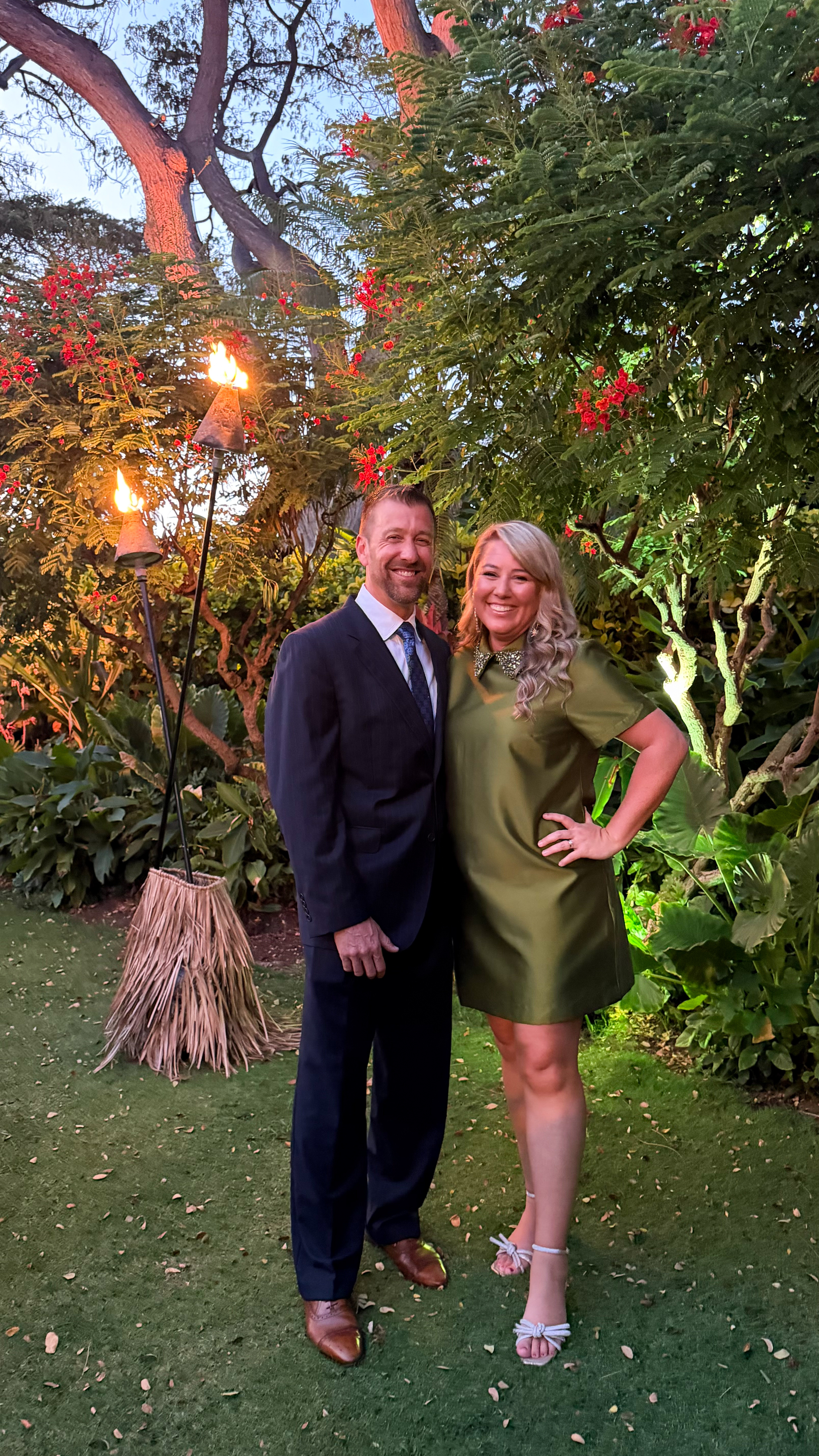 Outfit for awards night in Hawaii! The shade of green on this jewel collared dress is SO good! I'm 5'9" and went with my larger size (XL) since I find @Tuckernuck  dresses to run a bit short. #ltktall #ltkseasonal #ltktravel #ltkwedding #ltkmidsize  

 

#LTKSeasonal #LTKMidsize #LTKTall