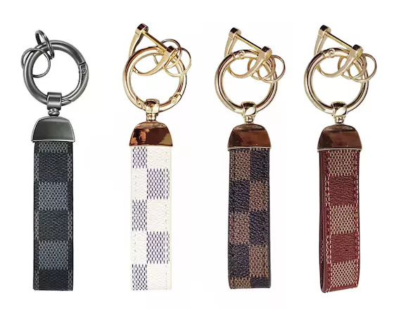 Checkered Print Keychain -  curated on LTK