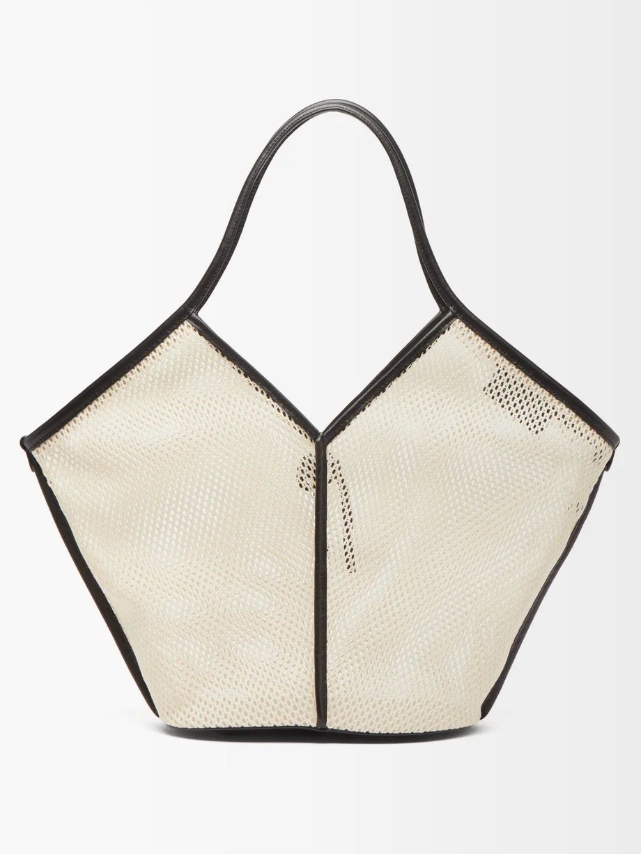 Calella leather-trimmed mesh tote bag | Hereu | Matches (US)