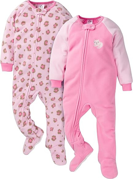 Gerber baby girl’s 2-pack Sleepers | Amazon (US)
