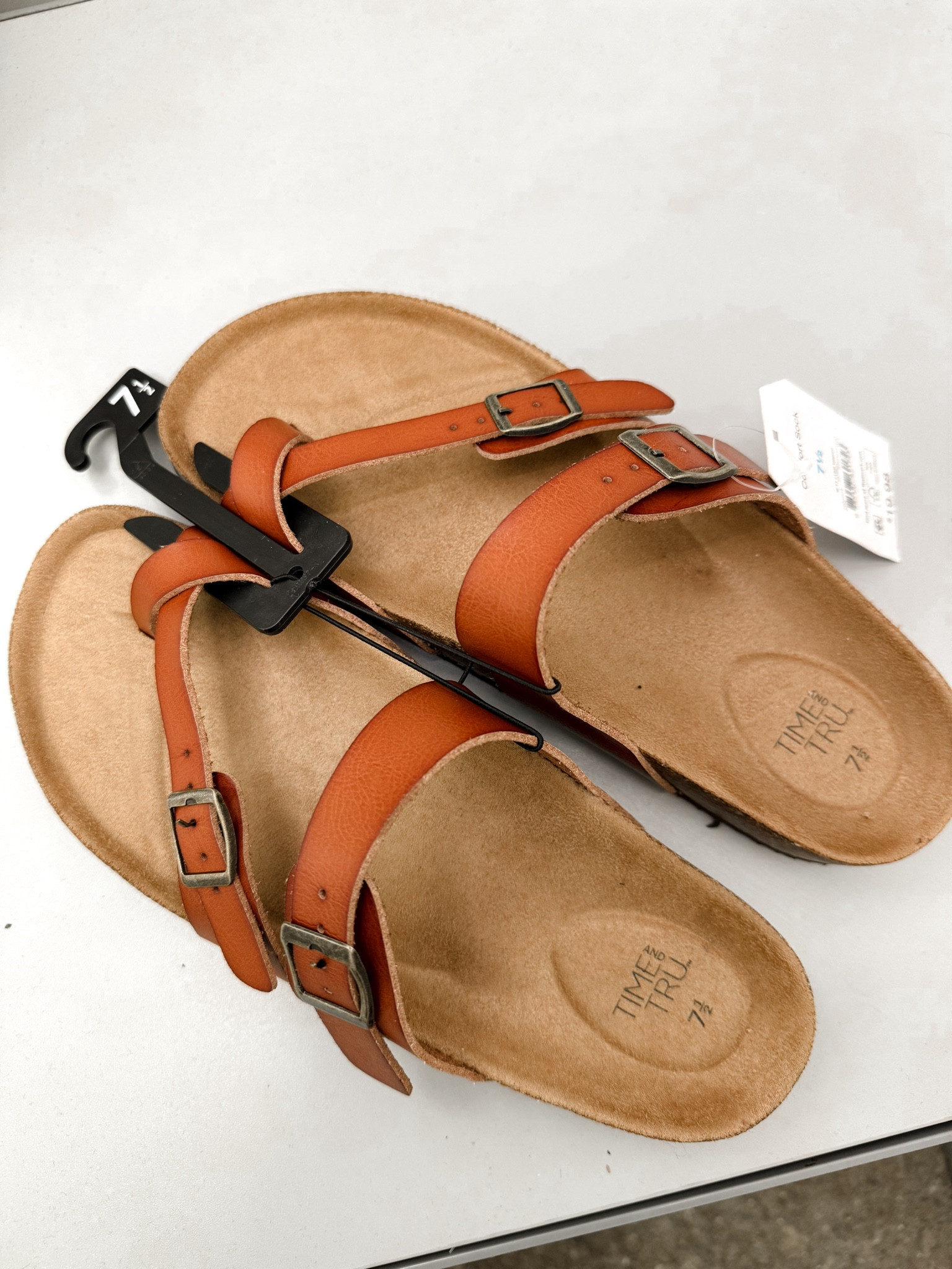 $20 Walmart Time and Tru Women's Asymmetric Strap Footbed Sandals, Sizes 6-11, Wide Width Available / summer sandals 

These run a little big. Recommend sizing down 1/2 size.

#LTKstyletip #LTKover40 #LTKshoecrush