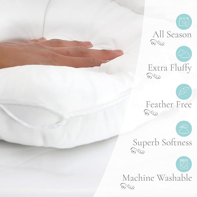 The Ultimate Fluffy Comforter Duvet - Luxury Down Alternative Comforter King Fluffy Duvet Insert ... | Amazon (US)
