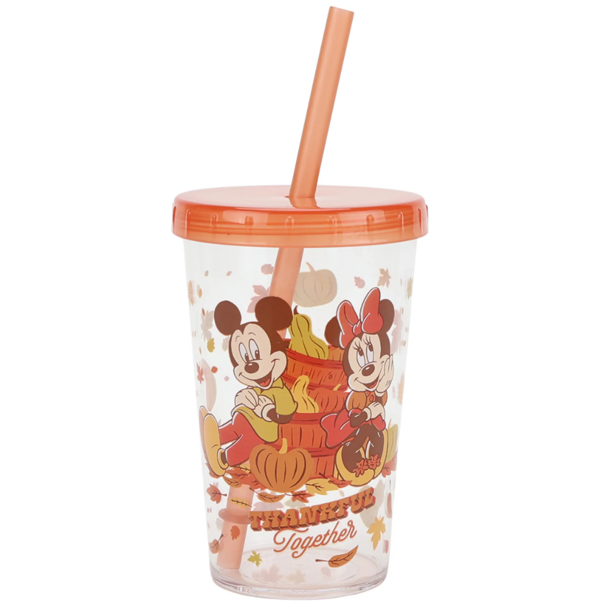 Celebrate Together™ Fall Mickey Mouse & Friends Harvest Straw Cup | Kohl's