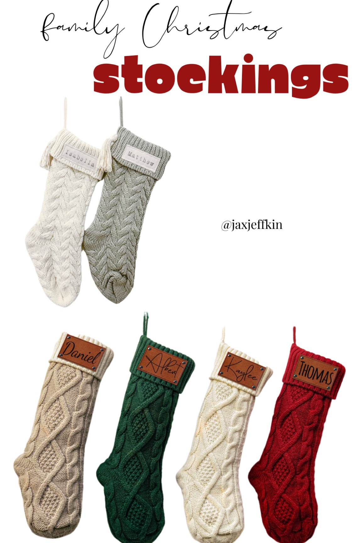 Christmas | Christmas stockings | Christmas decor | holiday decor | family stockings | personalized gifts | Etsy decor 

#LTKfamily #LTKSeasonal #LTKHoliday