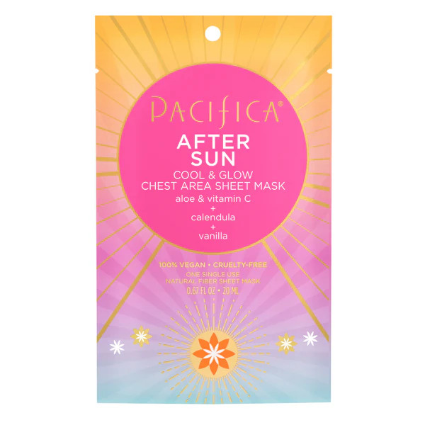 After Sun Cool & Glow Chest Area Sheet Mask | Pacifica Beauty