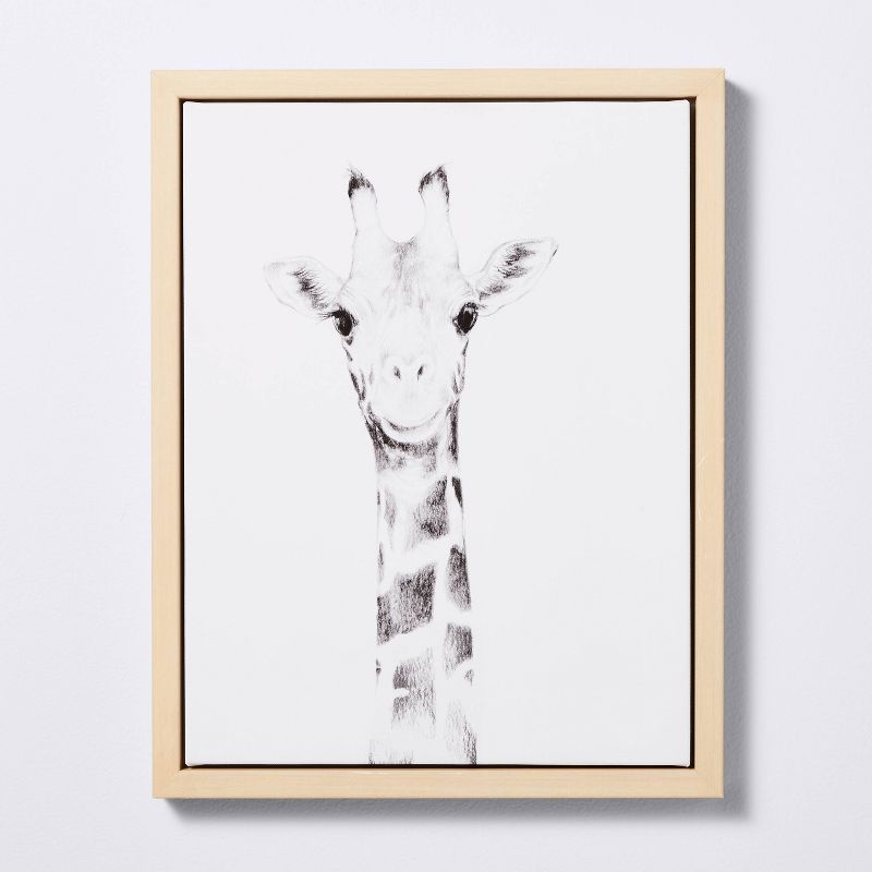 11x14 Framed Canvas Giraffe - Cloud Island™ | Target