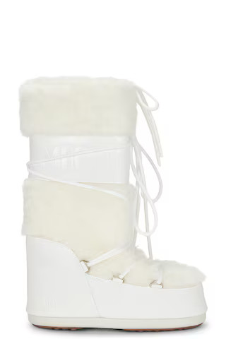 MOON BOOT Icon Low Faux Fur Boot in White | FWRD 