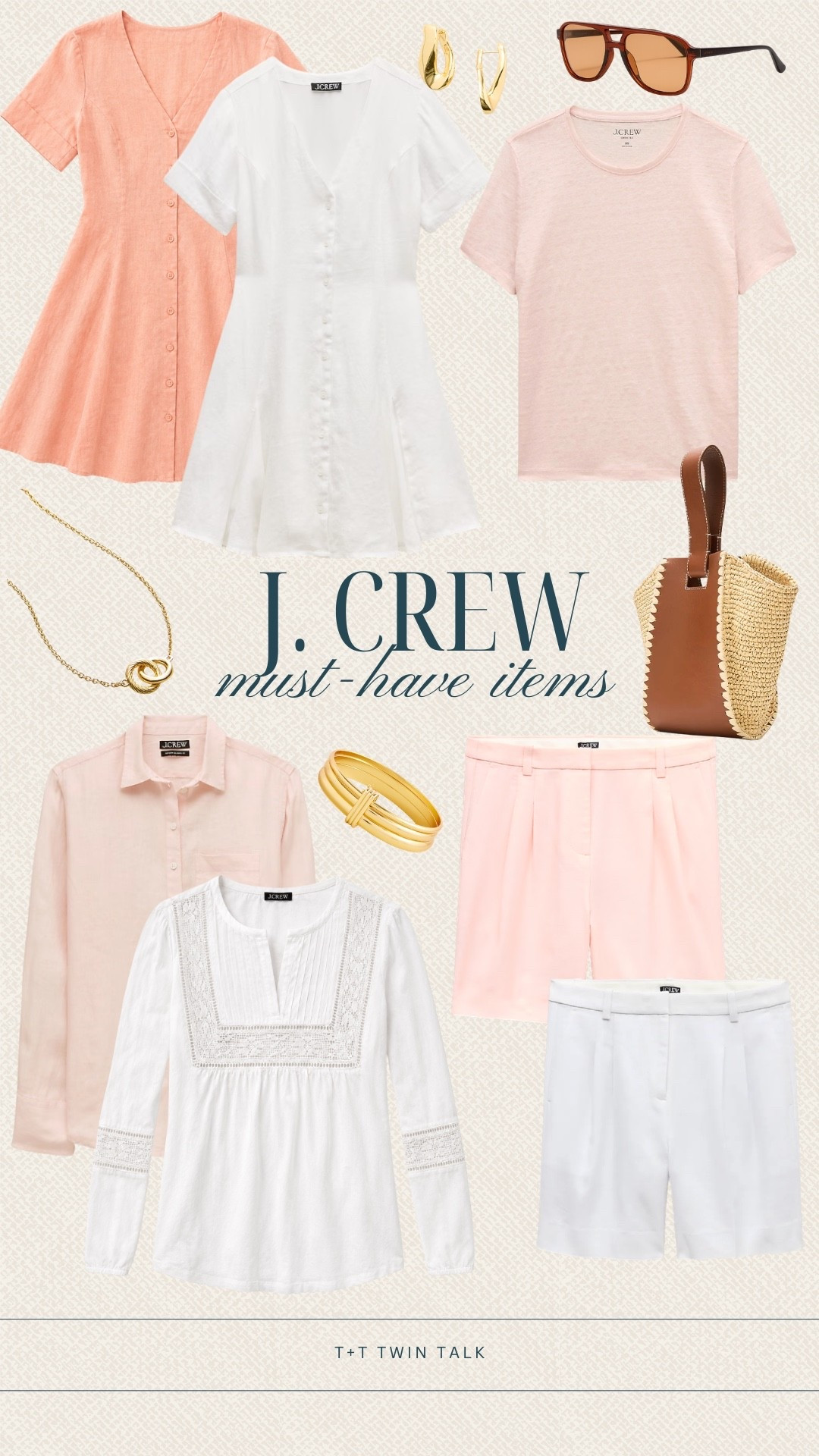 J.Crew always gets spring and summer dressing right with pieces that feel classic, polished, and easy to wear. Loving all the soft pinks, crisp whites, and timeless accessories in this mix!

#LTKootd #LTKSeasonal #LTKgrwm