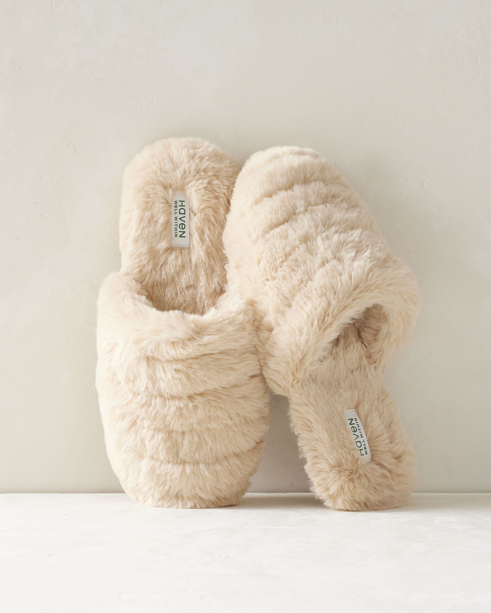 Faux Fur Channel Slippers | Haven Well Within