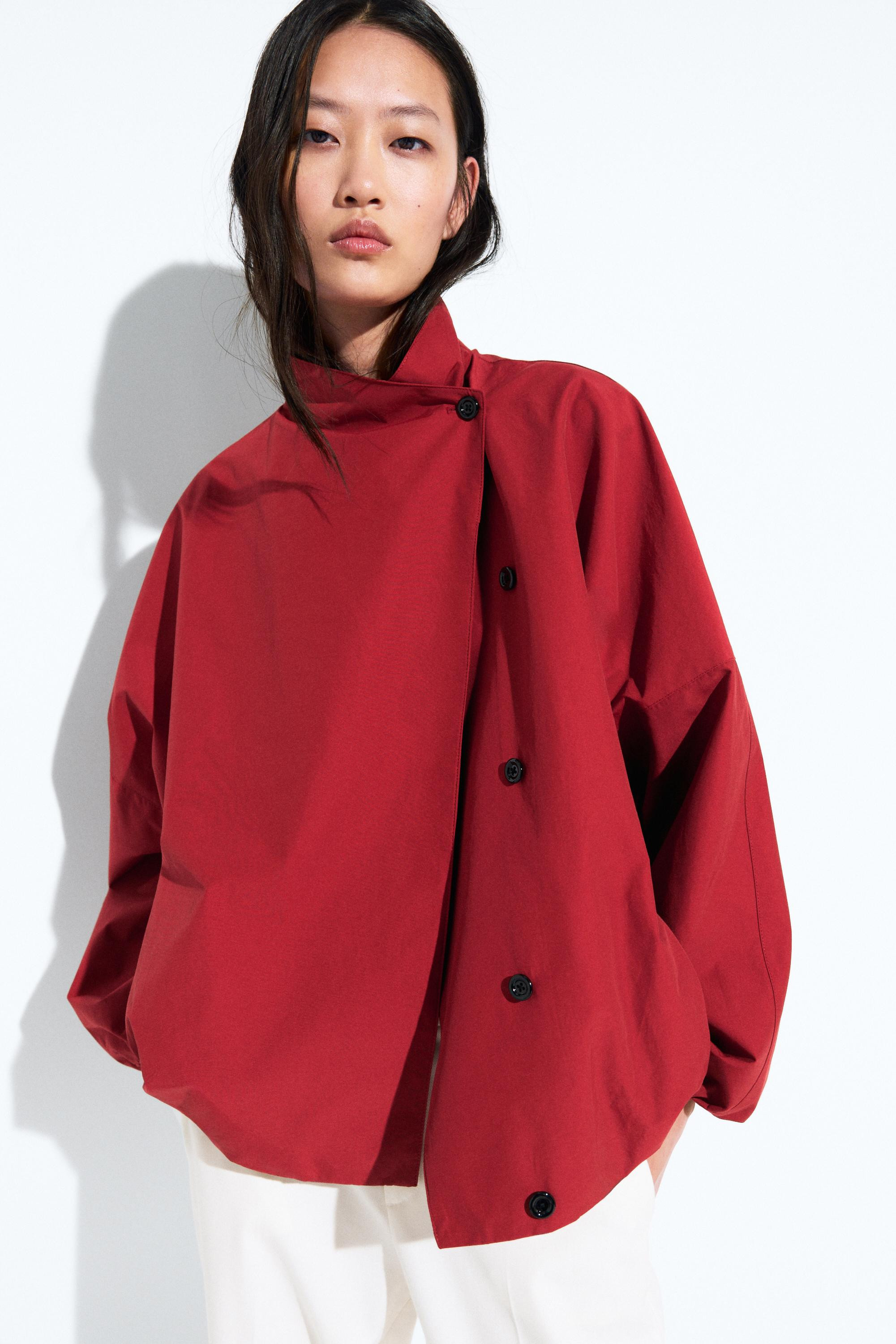 Technical bomber jacket with side button | Massimo Dutti US