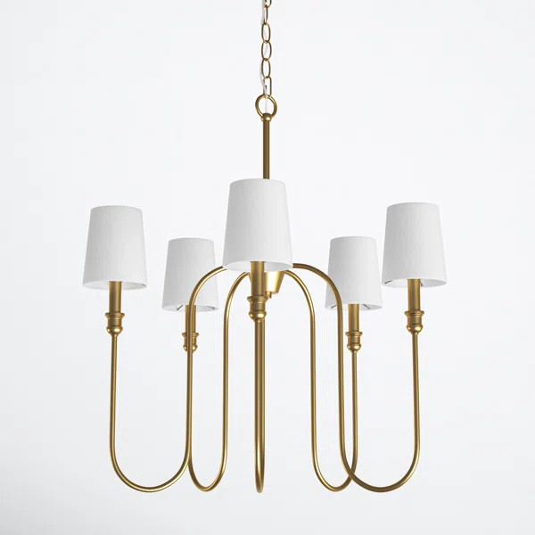 Sanibel 5 - Light Shaded Classic / Traditional Chandelier | Wayfair Professional