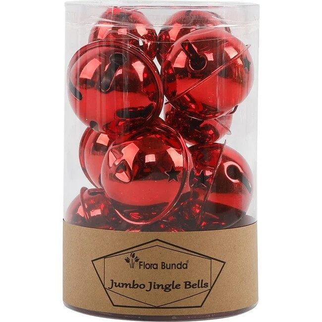 Flora Bunda | Set of 12 Bells, Red | Maisonette | Maisonette