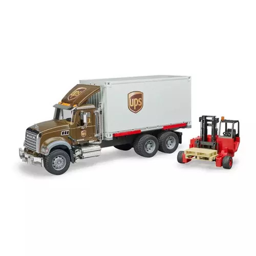 Bruder Toys MACK Granite UPS Logistics Truck and Forklift | Scheels Sports