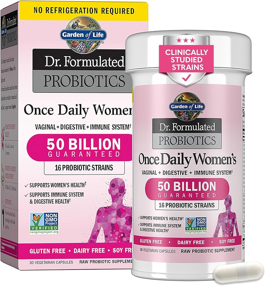 Garden of Life Once Daily Dr. Formulated Probiotics for Women 50 Billion CFU 16 Probiotic Strains... | Amazon (US)