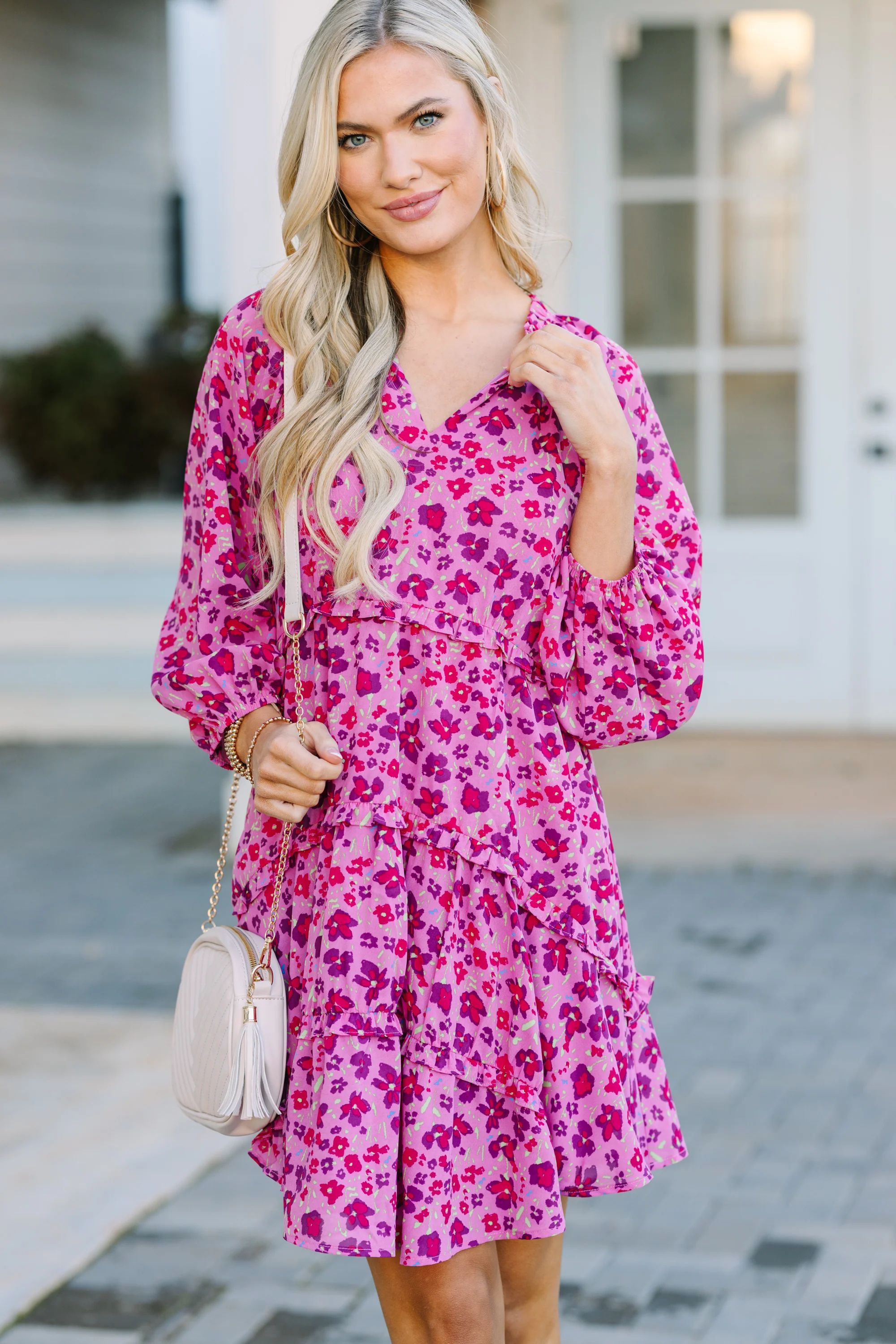 All That You Know Magenta Floral Dress | The Mint Julep Boutique