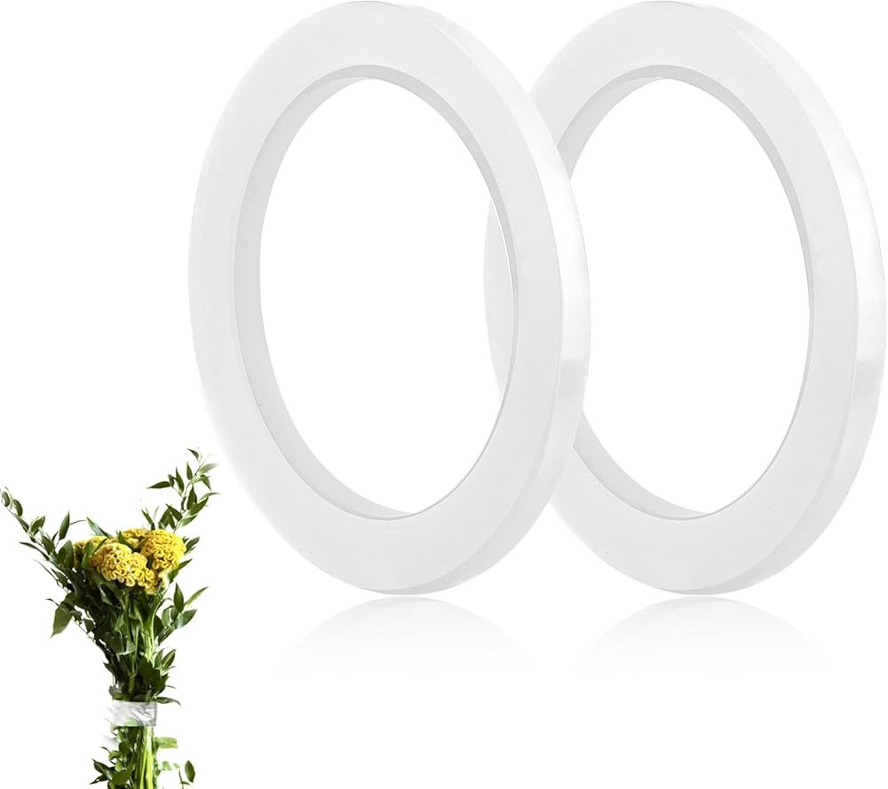 Clear Floral Tape, 2 Rolls 1/4" Wide Waterproof Floral Tape for Fresh Flowers Thin Flower Tape Fl... | Amazon (US)