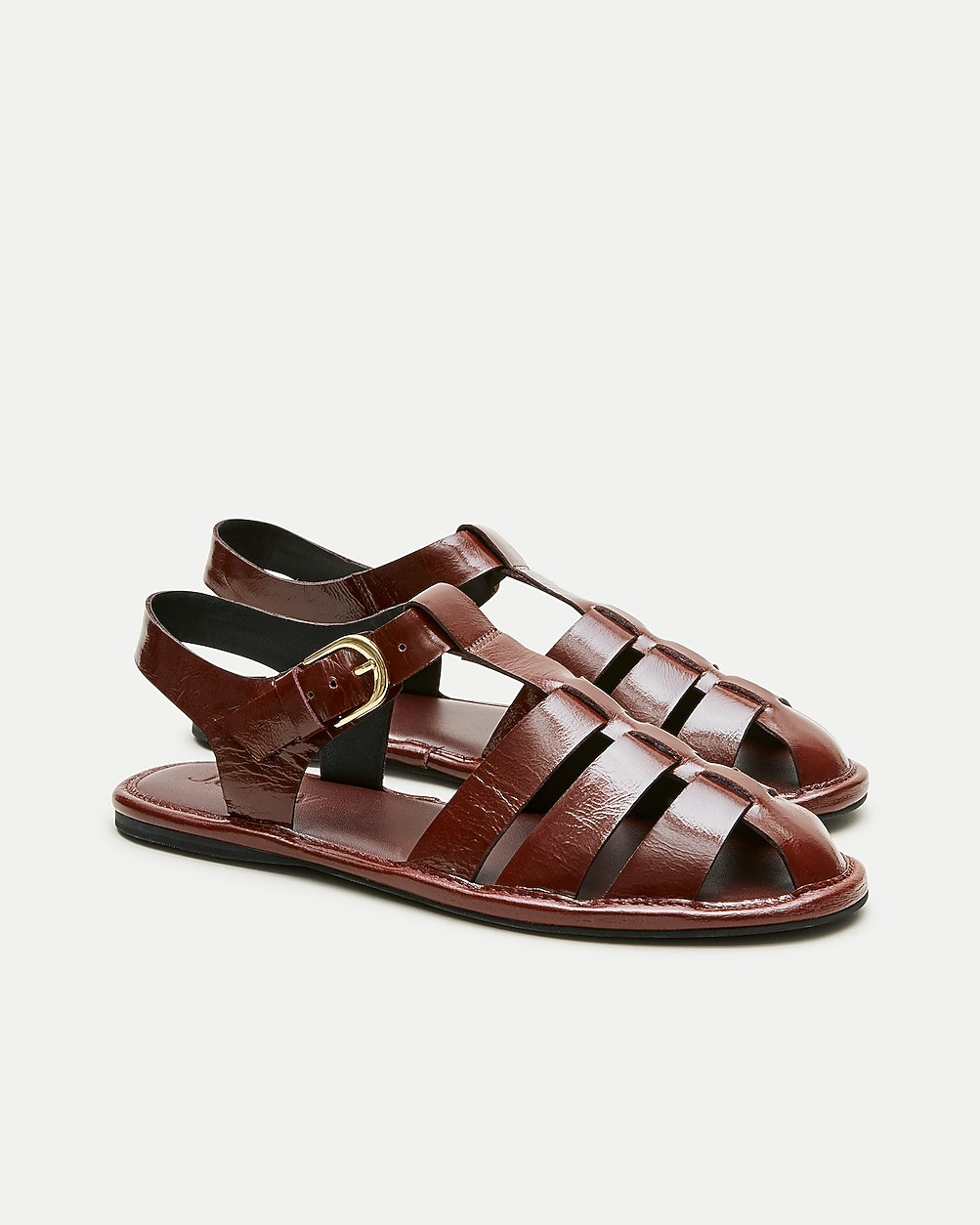 Fisherman sandals in crinkle leather | J. Crew US