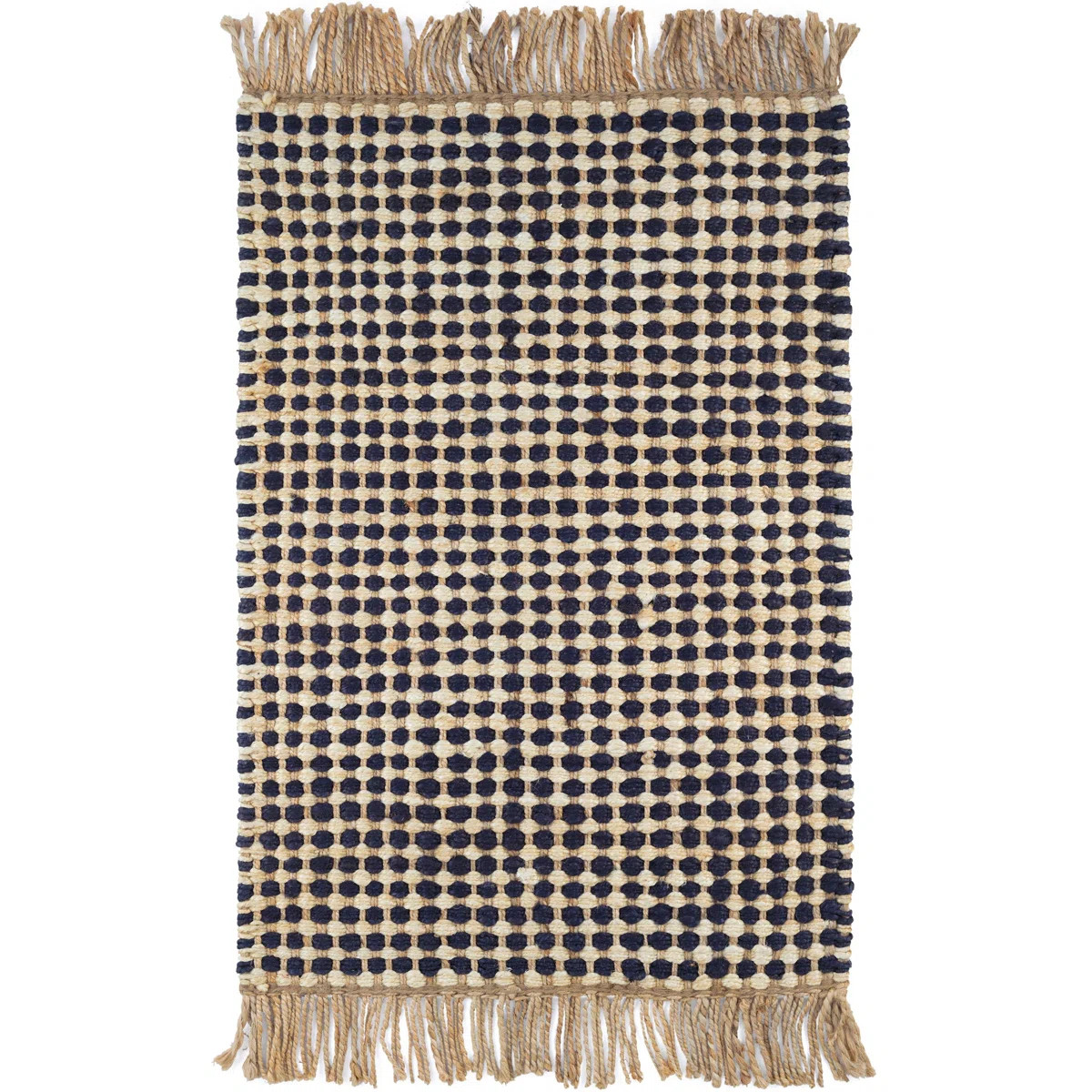 Kuba Black Handwoven Jute Rug | Wayfair North America