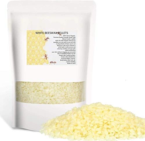 Howemon White Beeswax Pellets 2LB 100% Pure and Natural Triple Filtered for Skin, Face, Body and ... | Amazon (US)