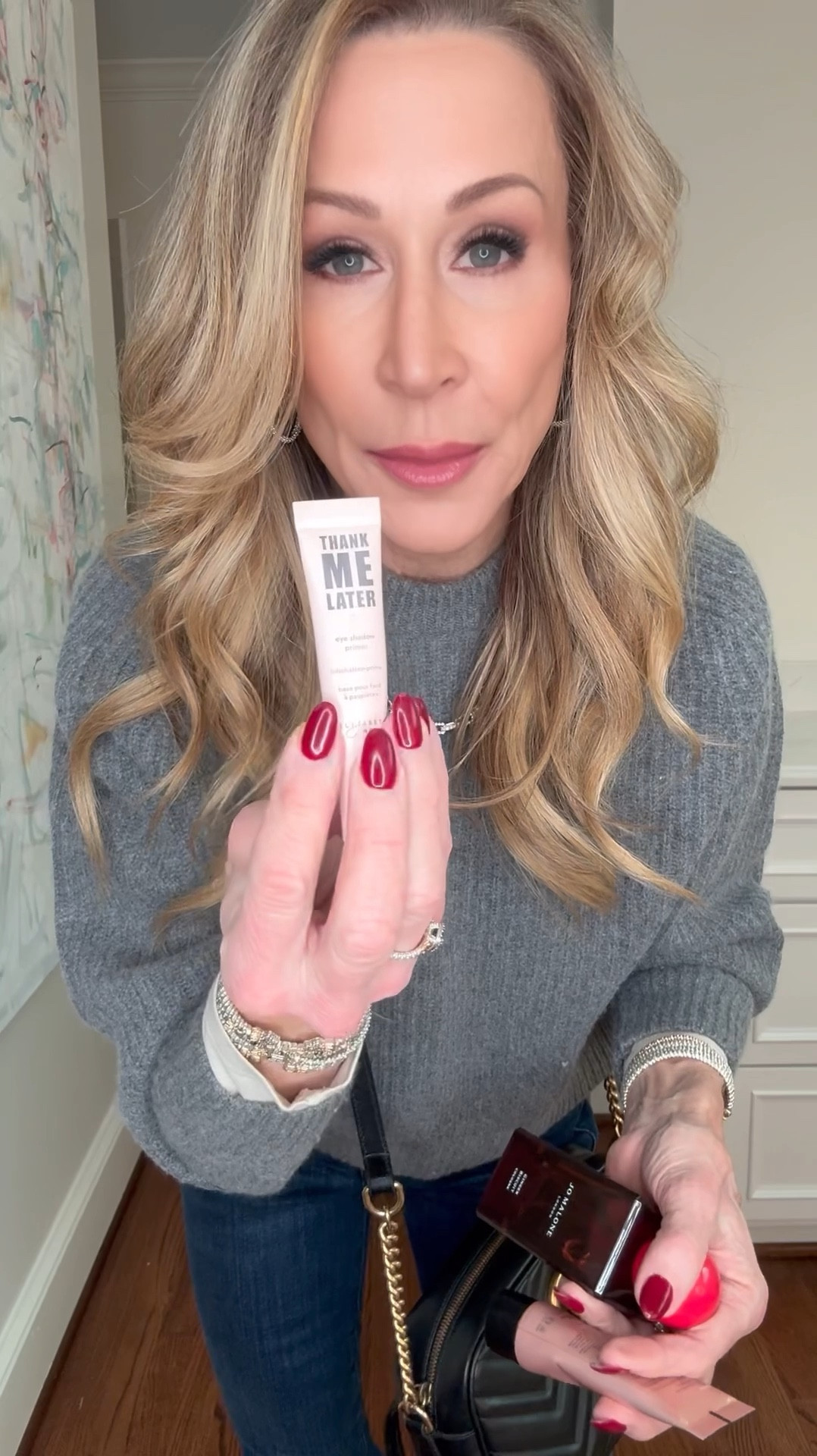 Casual look that’s perfect for everyday!  It’s what I wore yesterday!  Grey sweater, skinny jeans, moto boots, Elizabeth Mott products, Jo Malone cologne!  These products make the best stocking stuffers!



#LTKGiftGuide #LTKOver40 #LTKootd