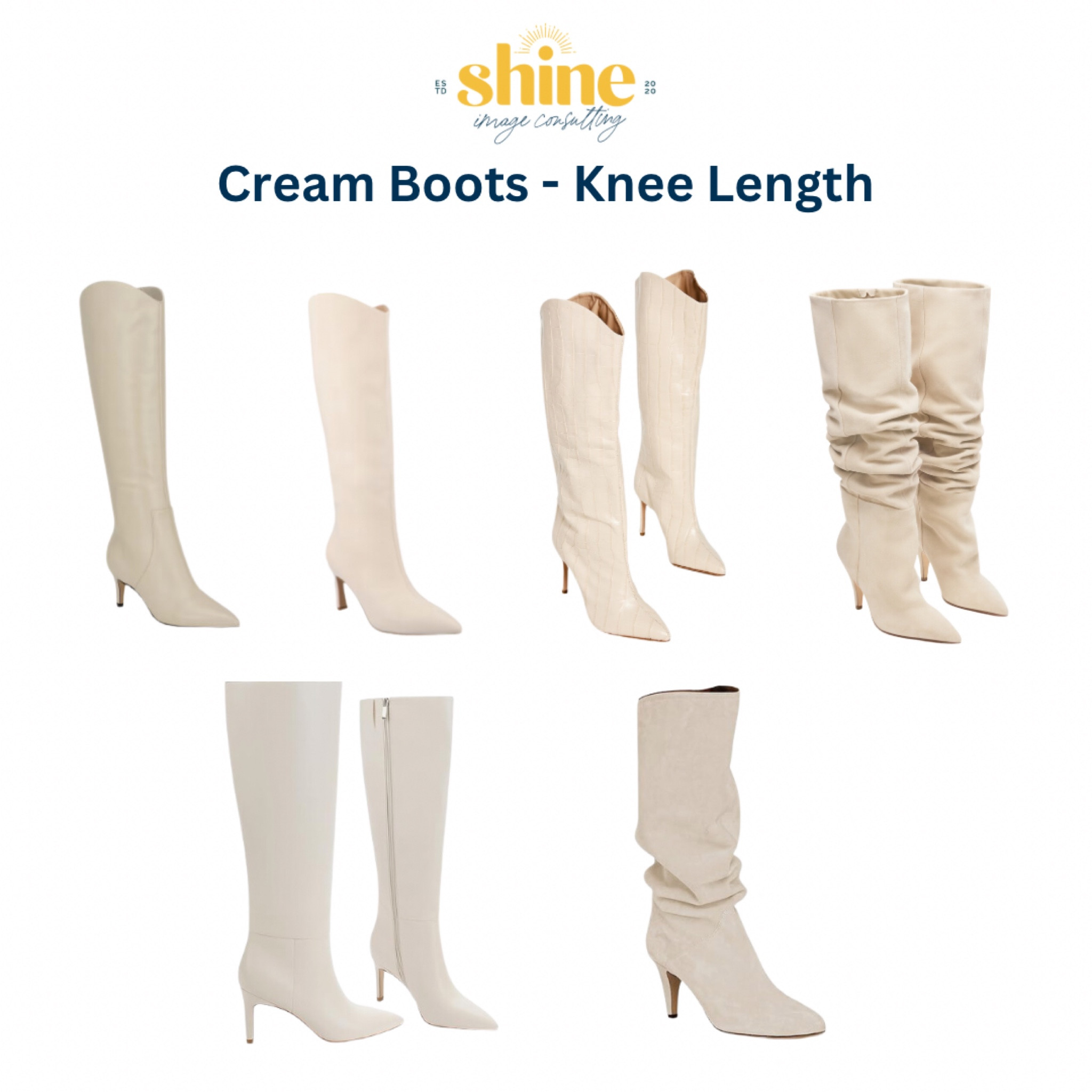 The Fall boot we recommend for all clients - pointed toe, cream colored boot! Knee length for styling skirts and shorts. We always reach for cream colored boots (versus black boots) for maximum leg elongation 👢


#LTKPlusSize #LTKStyleTip #LTKMidsize