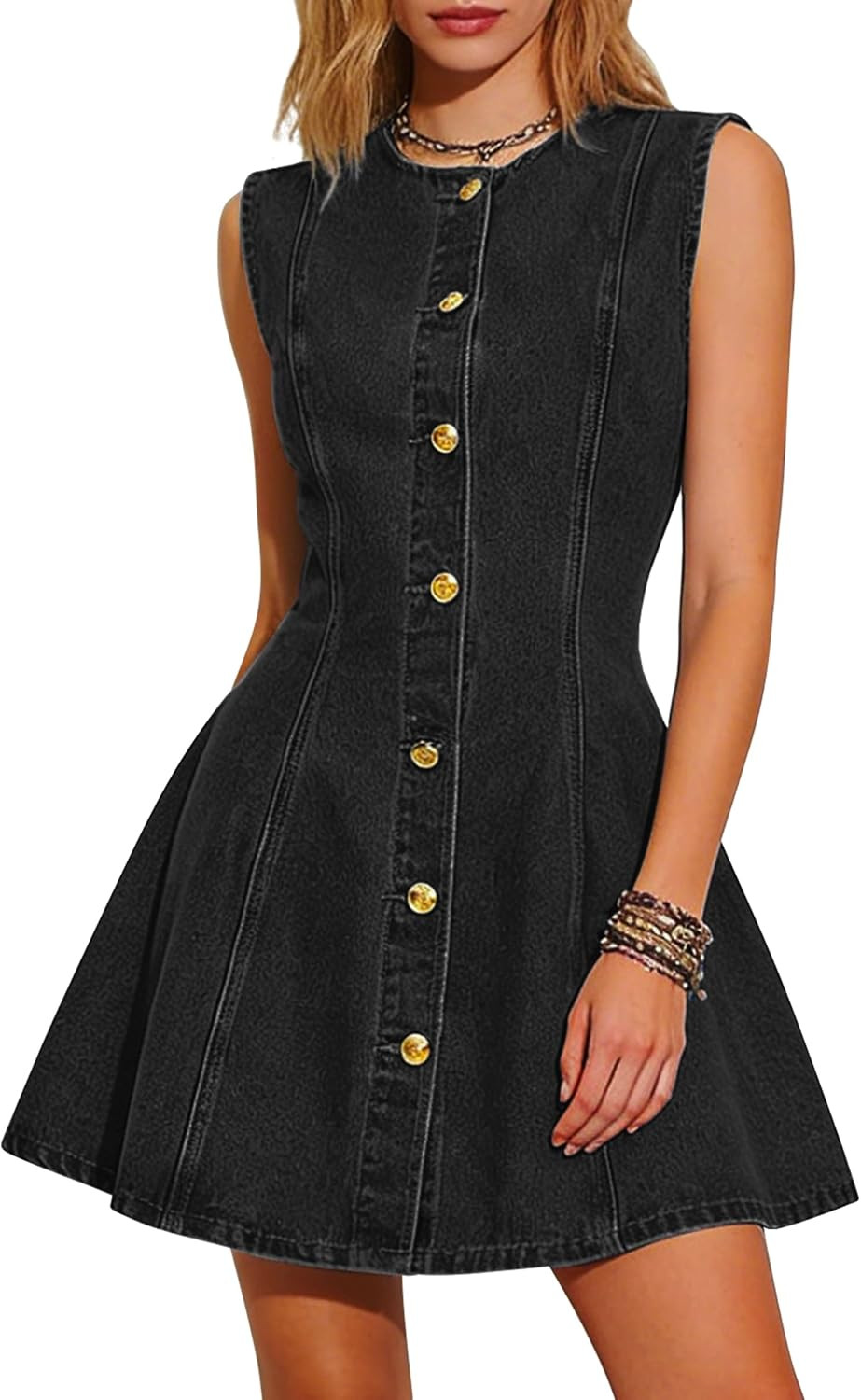 Women Denim Dress Sleeveless Mini Jean Dresses Western Outfits 2026 | Amazon (US)