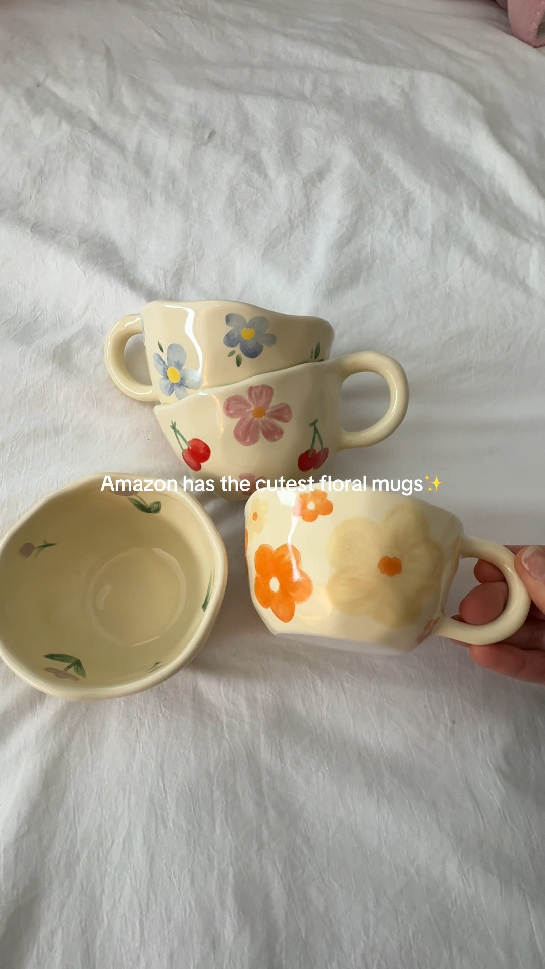 These Amazon mugs are MUST HAVES for your girly/coquette apartment or home kitchen. Not only are they decor, they are perfect for your springtime coffee bar. Cherry, flowers, and orange blossoms make for the cutest accessory! 

#LTKGiftGuide #LTKSeasonal #LTKFindsUnder50