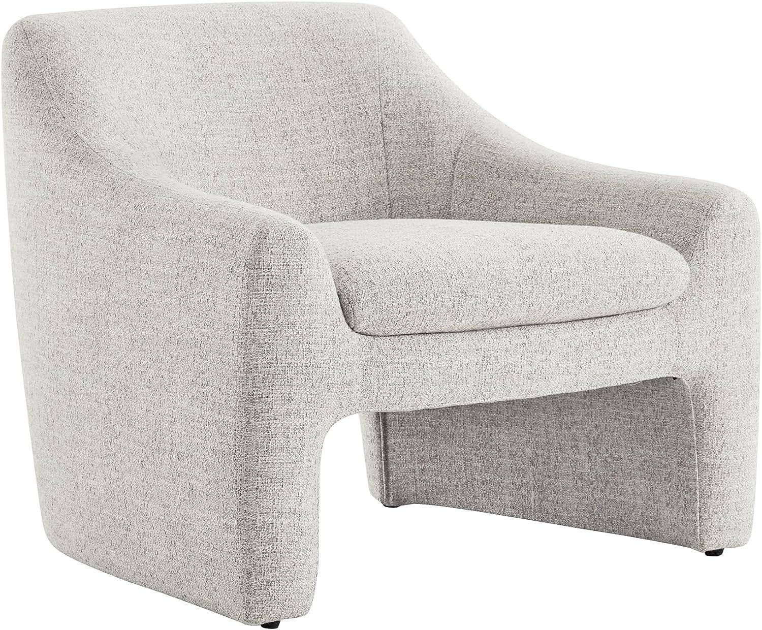 KISLOT Modern Arm, Upholstered Living Room Accent Chair, 35''W, Light Grey | Amazon (US)