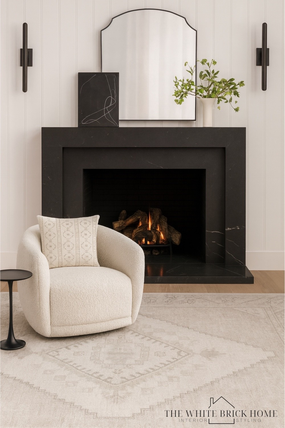 A mirror above a mantel instantly elevates your fireplace by adding brightness, balance, and a stunning focal point that opens up the entire room. 

🖤🖤

Living room, living room decor, living room design, living room rug, area rug, accent chair, wall mirror, wall sconce, fireplace design, fireplace mantel, chair, side table, wall art, Etsy wall art, faux greenery, home decor, home design, living room design, living room decor ideas, home decor ideas, vase, wall decor, living room modern, crate and barrel, Etsy, McGee and co 


#LTKHome #LTKFindsUnder100 #LTKSaleAlert