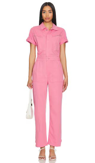 Campbell Aviator Flight Suit in Peony Pink | Revolve Clothing (Global)