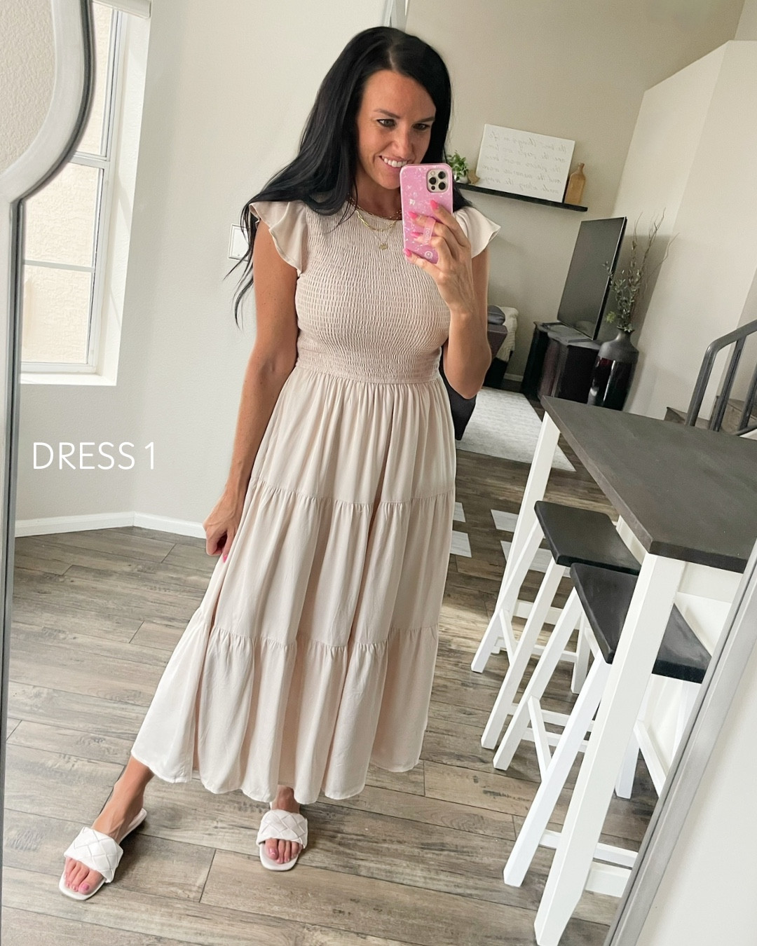 5 Amazon teacher dresses under $35 🩷

Size & Fit details: (I’m 5’5” and usually wear a size 4/27 and small for reference.)
•Dress 1: flattering tiered maxi dress with a smocked top and flutter sleeves. I sized up to a M for a looser bust area, but do think I could get a S. More colors!
•Dress 2: pink short sleeve maxi dress that works for women of all ages! (My mom wore this dress in a dark magenta for family pictures!) I’m in my normal size small. Comes in a lot of colors! 
•Dress 3: sleeveless maxi in black looks great for teachers, vacation, or busy moms who love wearing dresses! Fits TTS, I’m in a S. The side slits and arm holes are modest. Easily layer over with a vest, cardigan, or jacket if you like, too! Comes in a lot of colors and patterns!
•Dress 4: striped dress has a flattering fit with the tie you can wrap to the front or the back. I’m in my normal size S. Layer over with a vest or jacket and wear a variety of shoes (sandals, sneakers, wedges, Birkenstocks, etc). Comes in more colors!
Dress 5: tie front faux-wrap dress is so nice for covering tummy issues which I love (esp at certain in times of the month!). I sized up to a M for a looser fit. More colors!


@amazonfashion Amazon prime #amazonfashionfinds #teachertribe #amazonfashion #amazondress
#Itkworkwear #Itksalealert #affordablefashion #Itkseasonal #stylereel #LTKstyletip #springdresses national dress day

#LTKOver40 #LTKFindsUnder50 #LTKWorkwear