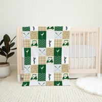 Golf Baby Blanket, Boy Shower Gift, Nursery, Crib Bedding, Bedding | Etsy (US)