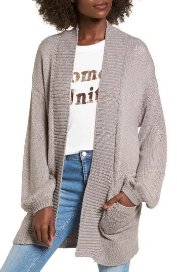 Women's Bp. Blouson Sleeve Knit Cardigan | Nordstrom