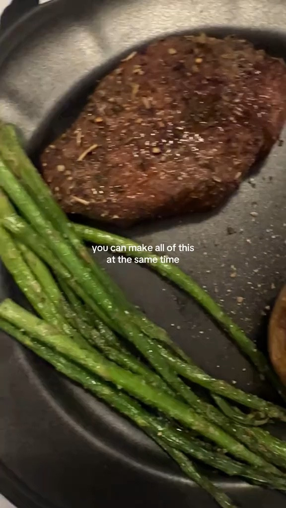 save time cooking with this ninja double oven. I made this whole meal in less than an hour 🤯

#LTKHome #LTKSummerSales #LTKVideo