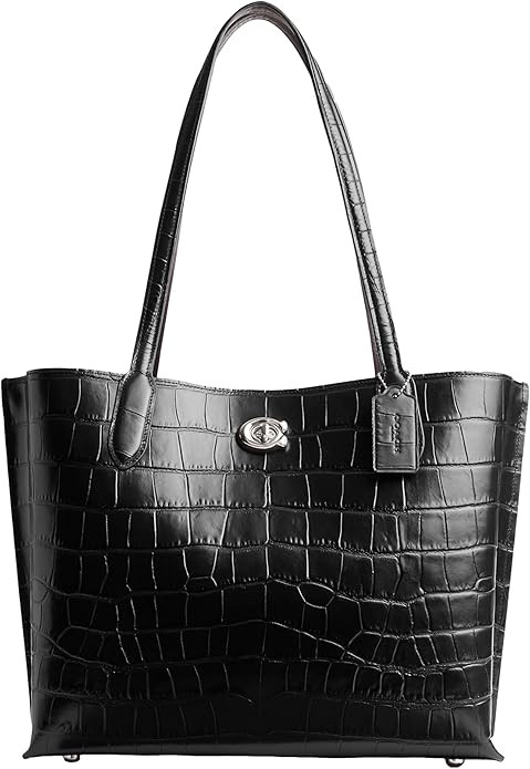 Coach Women's Embossed Croc Willow Tote | Amazon (US)