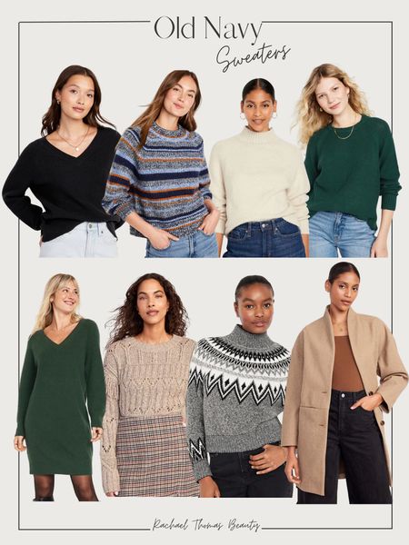 Old Navy Sweaters! They have so many cute options right now and are 40% off! Some of these w would be a perfect option for a Thanksgiving outfit.

#LTKsalealert #LTKfindsunder50 #LTKSeasonal