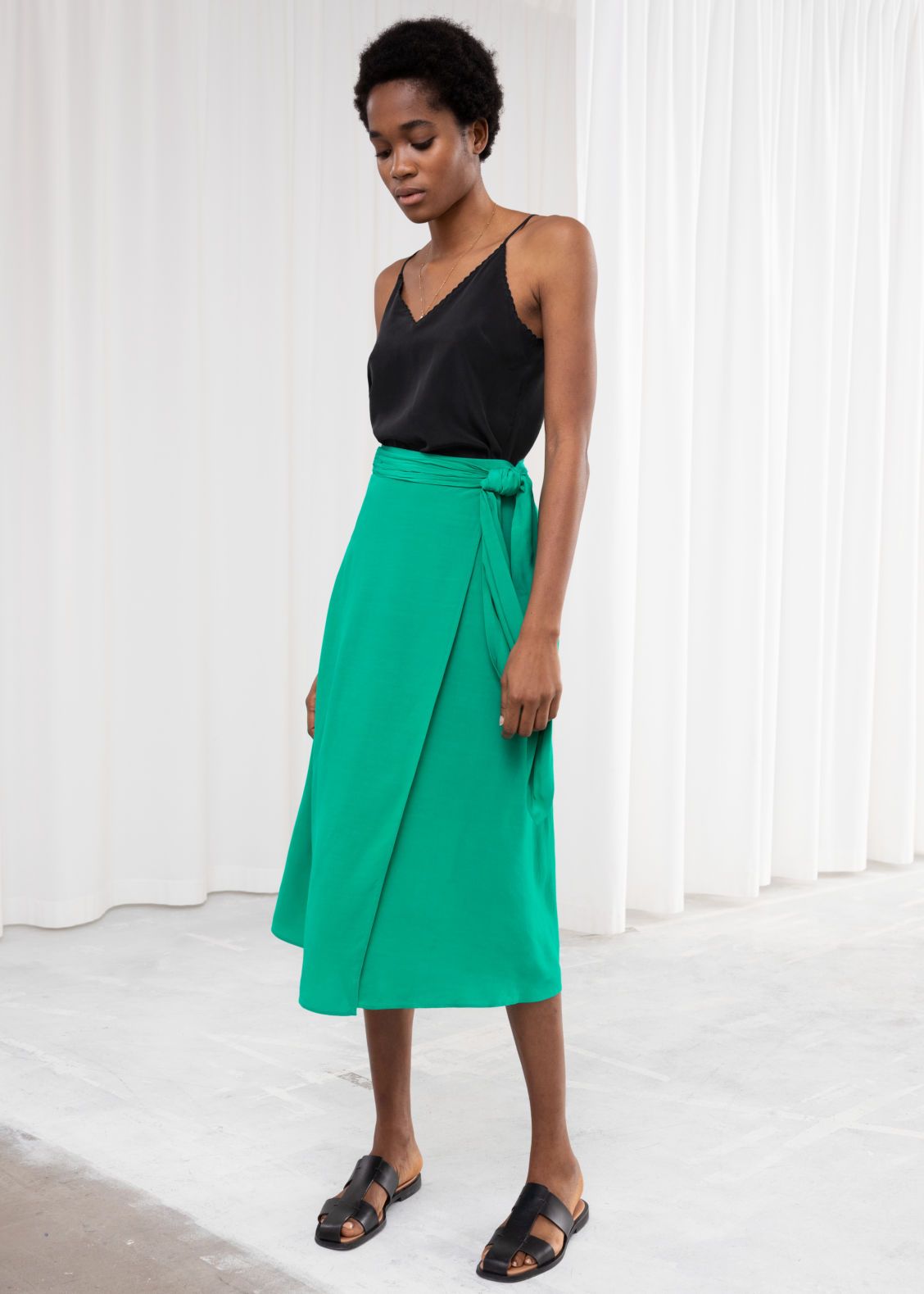 Ruched Wrap Midi Skirt | & Other Stories (EU + UK)