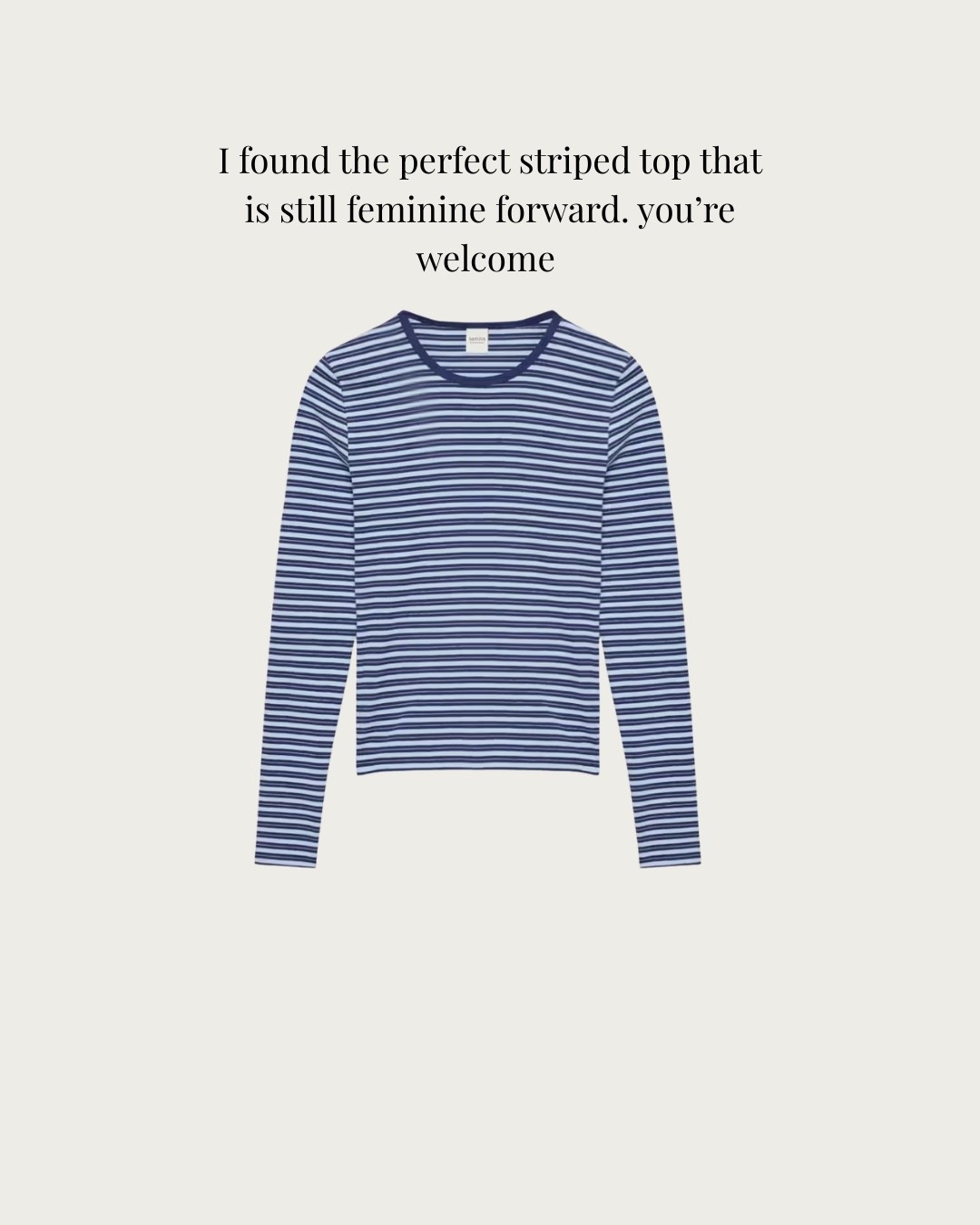 The perfect striped shirt that is still feminine!!