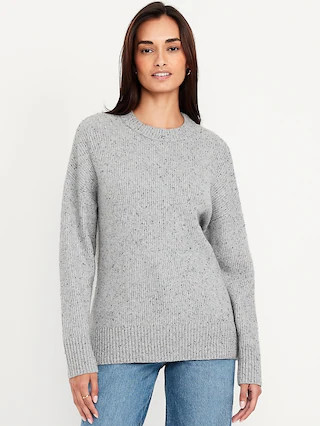 SoSoft Crew-Neck Tunic Sweater | Old Navy (CA)